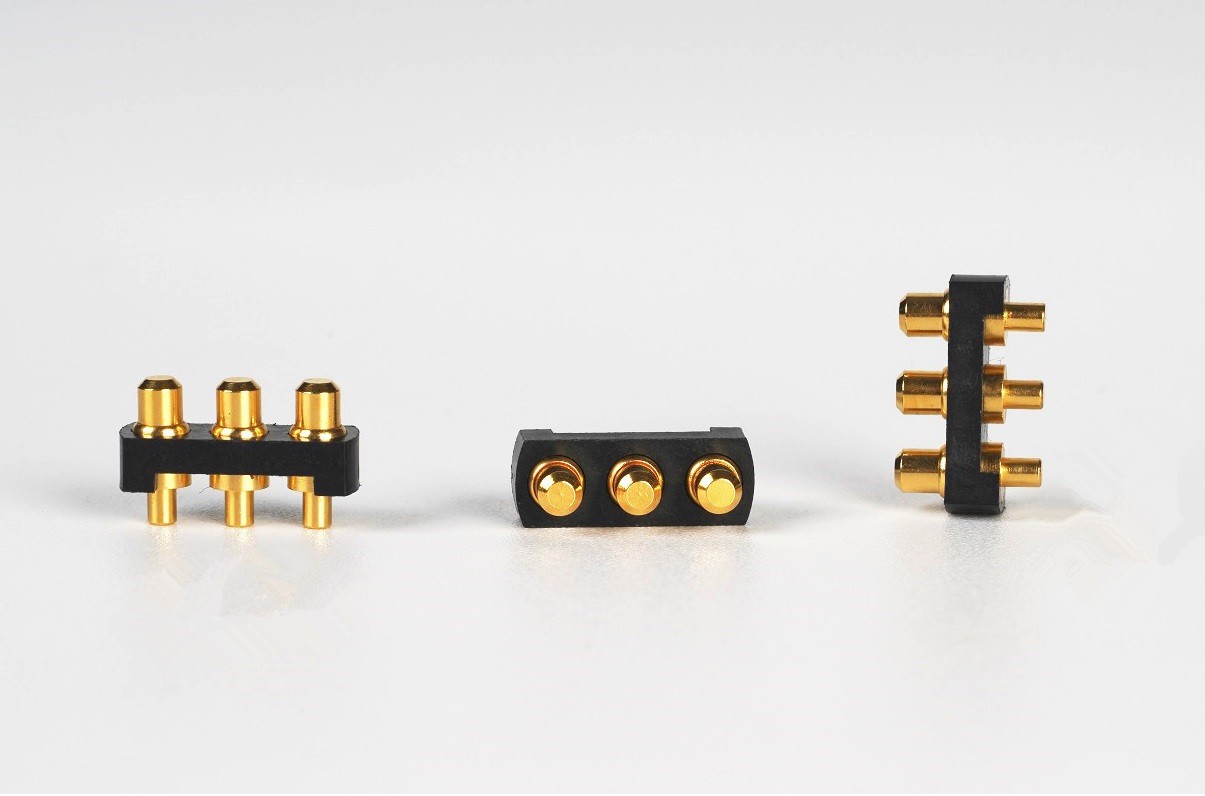 3 Pin Gold Plated Pogo Pin Connector