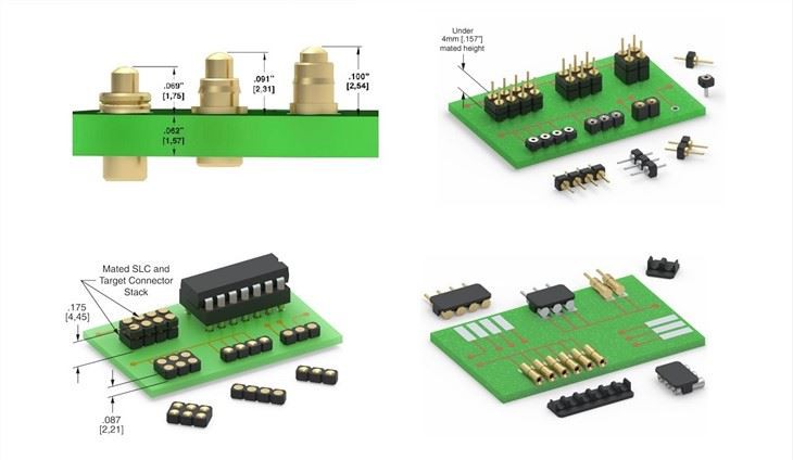 ধাতুপট্টাবৃত গোল্ড PCB Pogo পিন সংযোগকারী