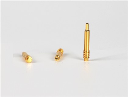 ধাতুপট্টাবৃত গোল্ড স্ট্রেইট নিডেল পোগো পিন