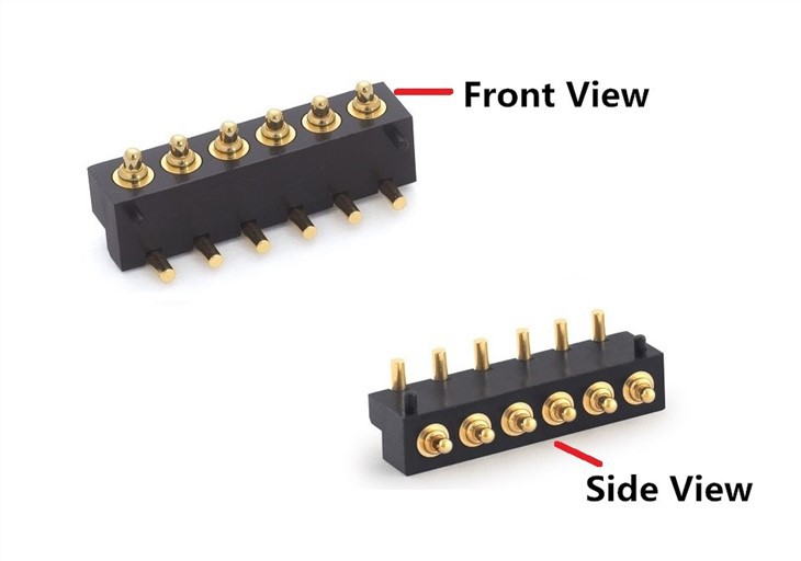 Spring-loaded Pogo Pin Signal Connector