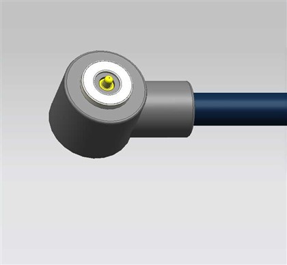 একক-পিন রাউন্ড রাইট-কোণ ম্যাগনেটিক কেবল